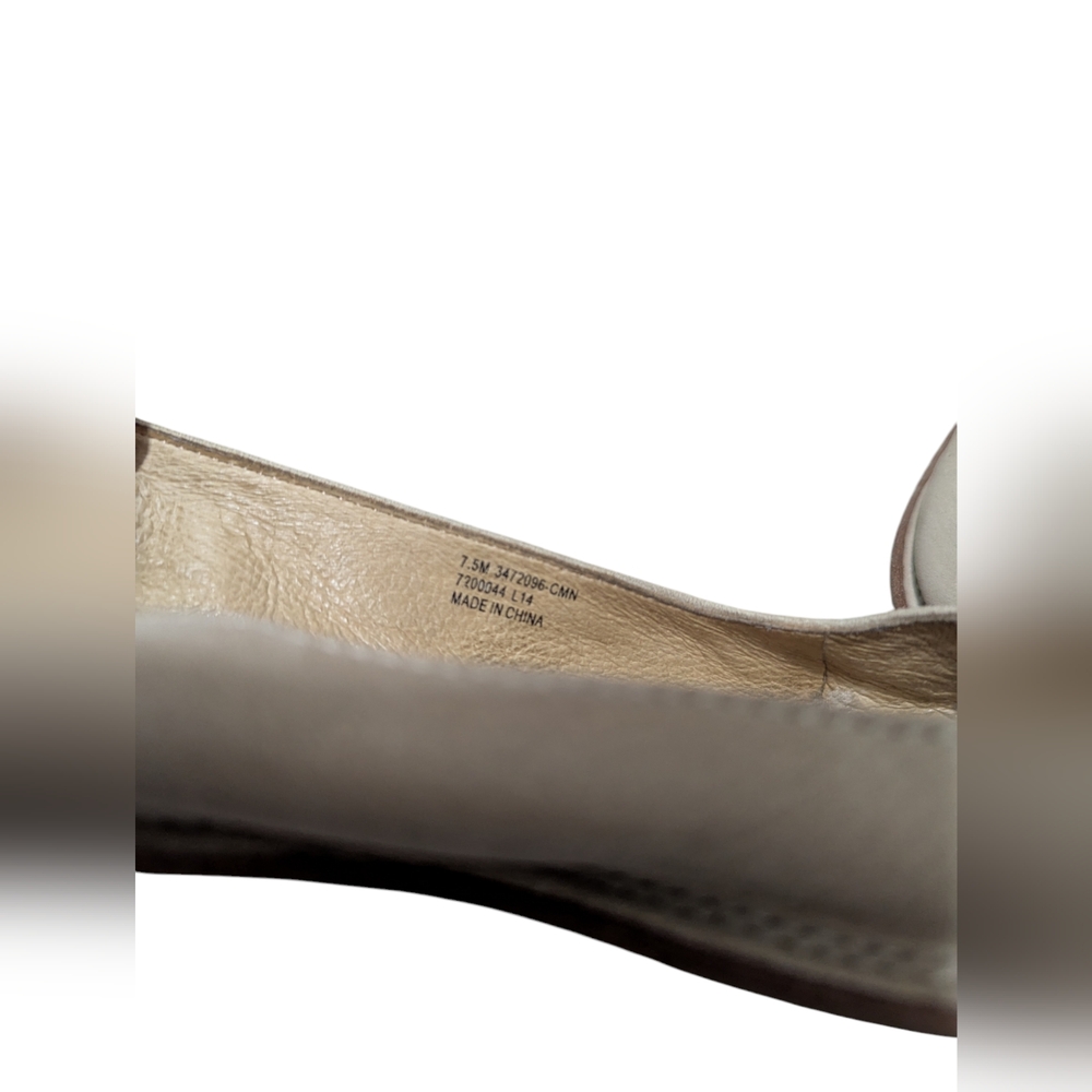 Frye Ivory Sunwash Nubuck Leather Ballet Flats - Picture 2 of 6